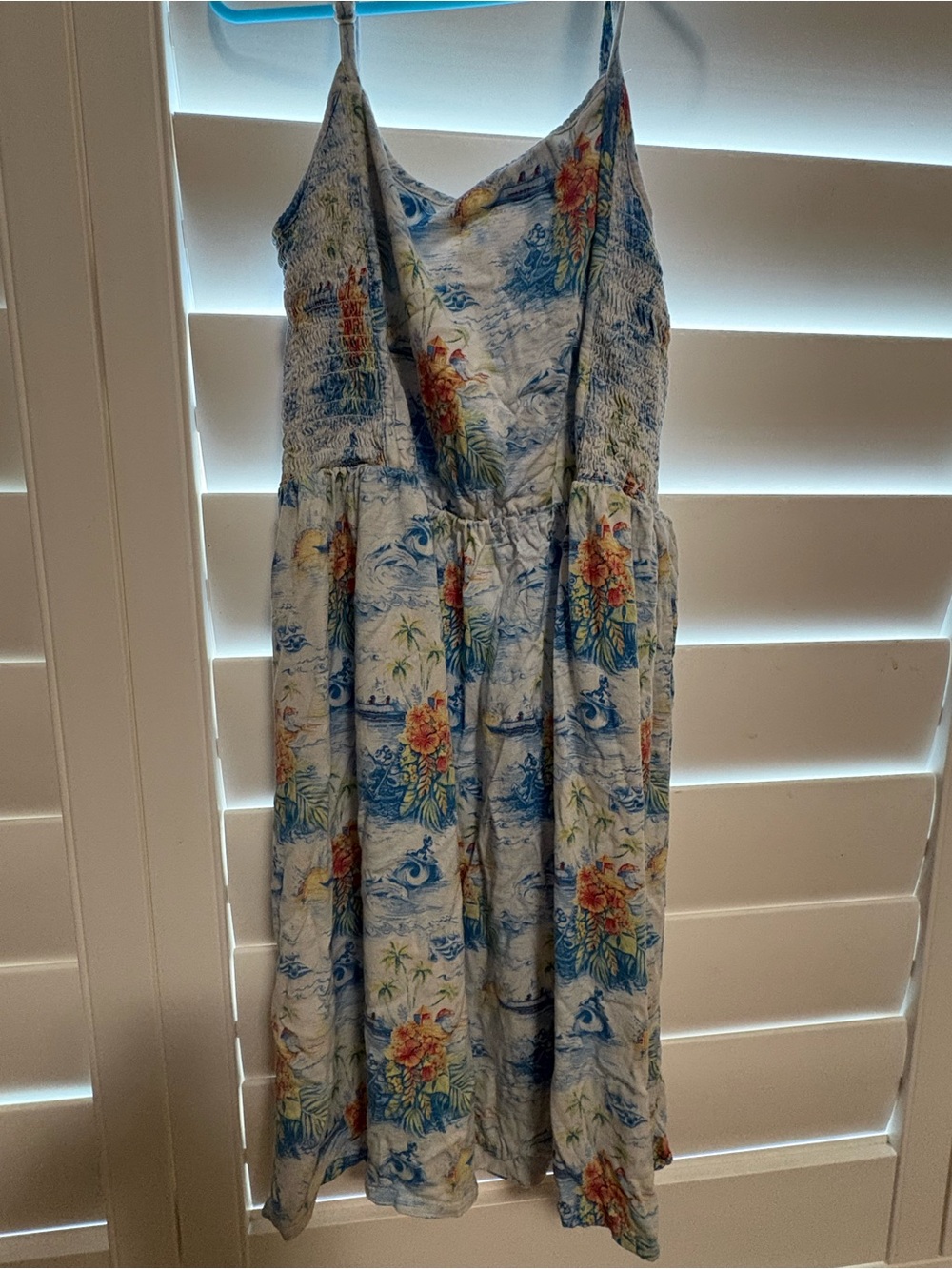 Disney Cruise Line Print Sundress - Blue & White